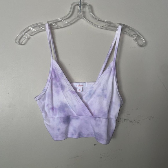 Purple and white tie dye bralette - Picture 1 of 2